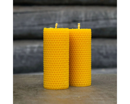 Набор свечей из пчелиного воска "Соты" Honey I'm Home, 2 шт, 11,5x5 см